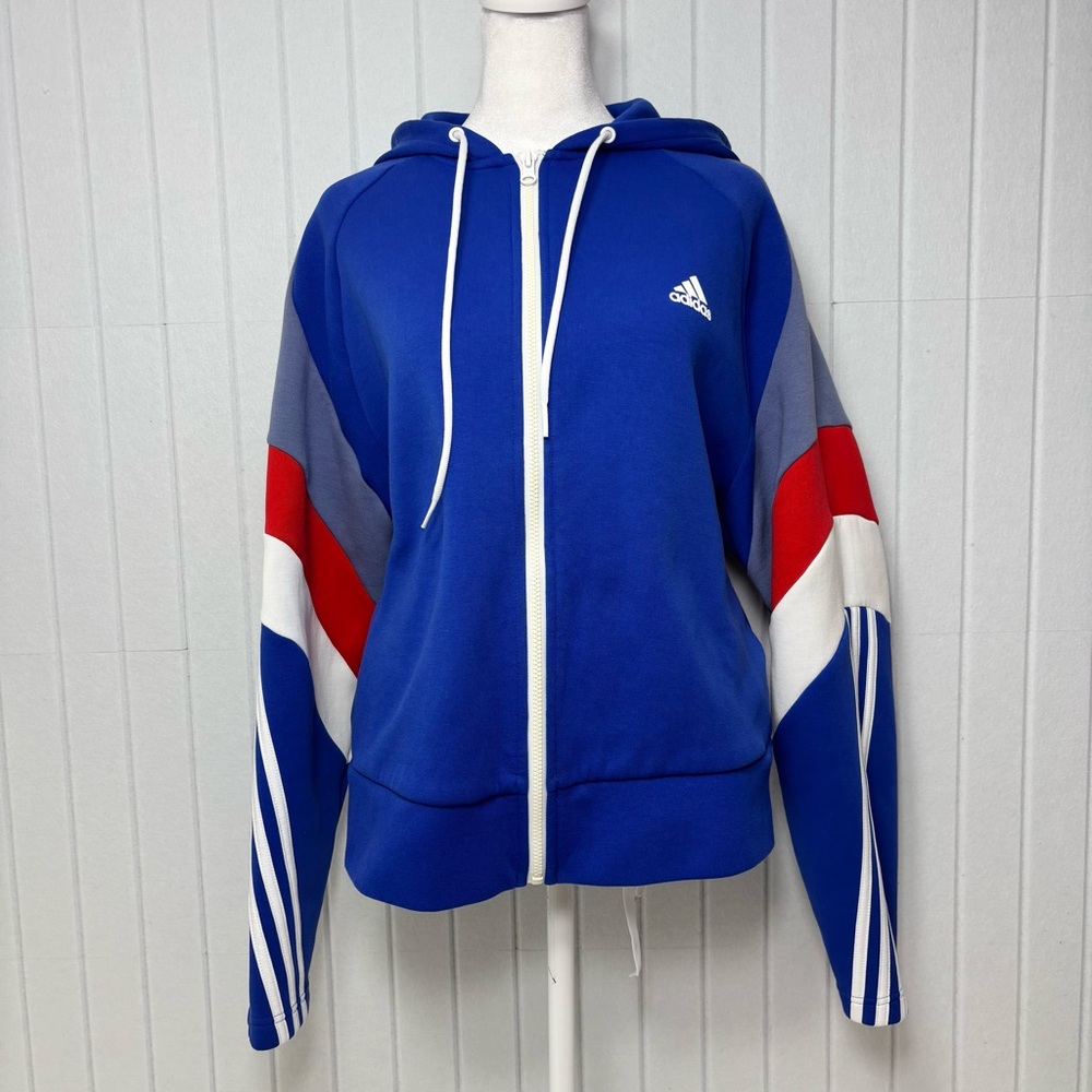 ADIDAS SPORTSWEAR COLORBLOCK FULL-ZIP JACKET Size L
